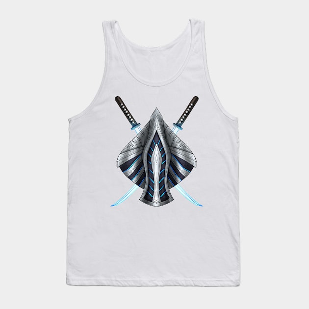 Futuristic Shield Tank Top by TimeSkiff